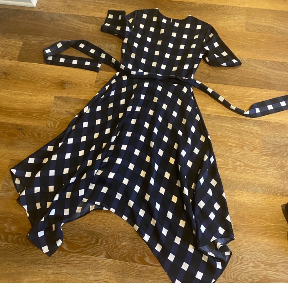 Banana Republic Gingham Midi Dress